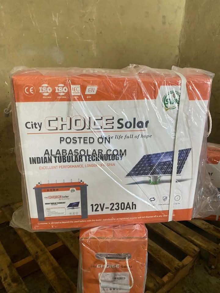 230AH CITY CHOICE SOLAR TUBULAR SOLAR BATTERY Price in Nigeria 🇳🇬 Alaba ...