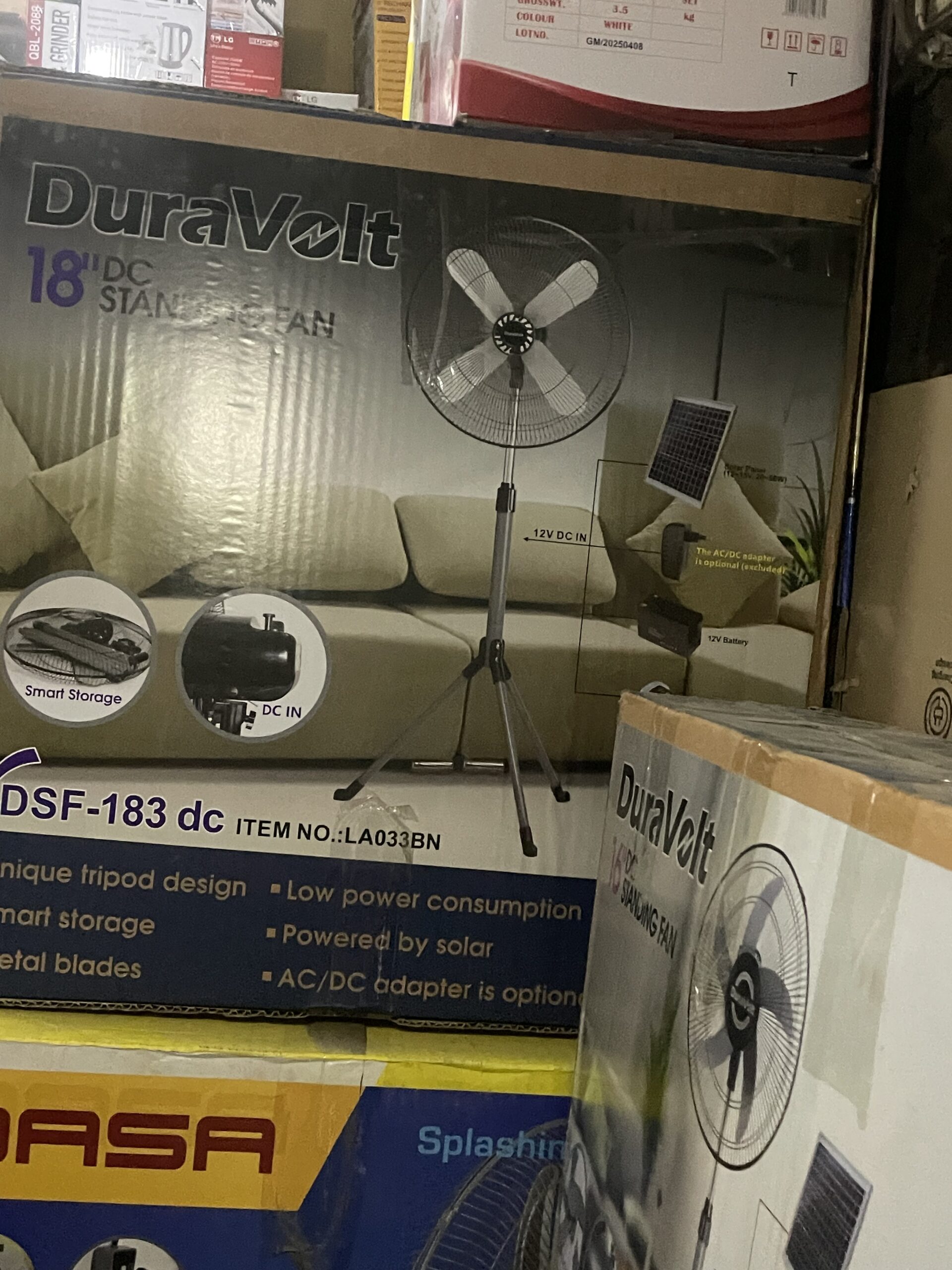18’ DURAVOLT AC/DC Fan Price in Nigeria 🇳🇬 Alaba Solar Marketplace