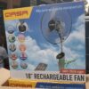 QASA 18INCH RECHARGEABLE SOLAR FAN