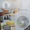 This is an Easy Power EP-306 8 inch rechargeable solar fan.