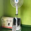 This a Z.L Shidai 16-inch solar rechargeable standing fan.