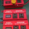 Csat Africa 2000W DC12V to AC220V power inverter.