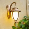 generic antique brass outdoor wall sconce.