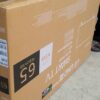 This is a 65-inch LG UHD AI ThinQ Smart TV.