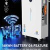 LVTOPSUN 16kWh LiFePO4 solar lithium batteries