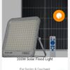 200W solar flood light designed for garden.
