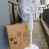 16 inch solar rechargeable standing fan.