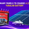 How Many Watt Solar Panel to Charge a 220Ah Battery?